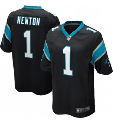 Mens Nike Carolina Panthers 1 Cam Newton Game Black Team Color NFL Jersey Mens Nike Carolina Panthers 1 Cam Newton Game Black Team Color NFL Jersey