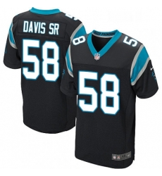Mens Nike Carolina Panthers 58 Thomas Davis Elite Black Team Color NFL Jersey Mens Nike Carolina Panthers 58 Thomas Davis Elite Black Team Color NFL Jersey