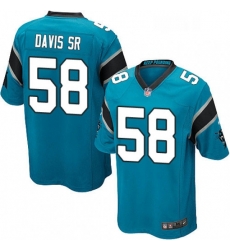 Mens Nike Carolina Panthers 58 Thomas Davis Game Blue Alternate NFL Jersey Mens Nike Carolina Panthers 58 Thomas Davis Game Blue Alternate NFL Jersey