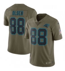Mens Nike Carolina Panthers 88 Greg Olsen Limited Olive 2017 Salute to Service NFL Jersey Mens Nike Carolina Panthers 88 Greg Olsen Limited Olive 2017 Salute to Service NFL Jersey