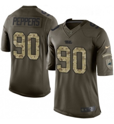 Mens Nike Carolina Panthers 90 Julius Peppers Limited Green Salute to Service NFL Jersey Mens Nike Carolina Panthers 90 Julius Peppers Limited Green Salute to Service NFL Jersey