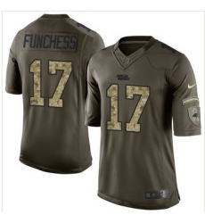 Nike Carolina Panthers #17 Devin Funchess Green Men 27s Stitched NFL Limited Salute to Service Jersey Nike Carolina Panthers #17 Devin Funchess Green Men 27s Stitched NFL Limited Salute to Service Jersey