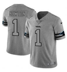 Nike Panthers 1 Cam Newton 2019 Gray Gridiron Gray Vapor Untouchable Limited Jersey Nike Panthers 1 Cam Newton 2019 Gray Gridiron Gray Vapor Untouchable Limited Jersey