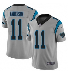 Nike Panthers 11 Robby Anderson Silver Men Stitched NFL Limited Inverted Legend Jersey Nike Panthers 11 Robby Anderson Silver Men Stitched NFL Limited Inverted Legend Jersey