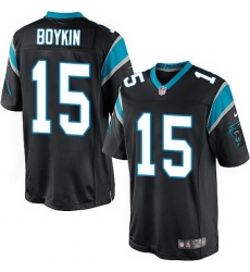 Nike Panthers #15 Jarrett Boykin Black Team Color Mens Stitched NFL Elite Jersey Nike Panthers #15 Jarrett Boykin Black Team Color Mens Stitched NFL Elite Jersey