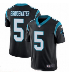 Nike Panthers 5 Teddy Bridgewater Black Team Color Men Stitched NFL Vapor Untouchable Limited Jersey Nike Panthers 5 Teddy Bridgewater Black Team Color Men Stitched NFL Vapor Untouchable Limited Jersey