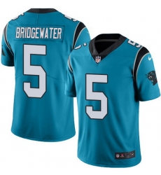Nike Panthers 5 Teddy Bridgewater Blue Alternate Men Stitched NFL Vapor Untouchable Limited Jersey Nike Panthers 5 Teddy Bridgewater Blue Alternate Men Stitched NFL Vapor Untouchable Limited Jersey