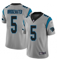 Nike Panthers 5 Teddy Bridgewater Silver Men Stitched NFL Limited Inverted Legend Jersey Nike Panthers 5 Teddy Bridgewater Silver Men Stitched NFL Limited Inverted Legend Jersey