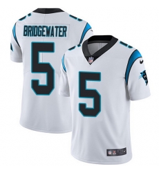 Nike Panthers 5 Teddy Bridgewater White Men Stitched NFL Vapor Untouchable Limited Jersey Nike Panthers 5 Teddy Bridgewater White Men Stitched NFL Vapor Untouchable Limited Jersey