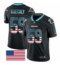 Nike Panthers #59 Luke Kuechly Black Mens Stitched NFL Limited Rush USA Flag Jersey Nike Panthers #59 Luke Kuechly Black Mens Stitched NFL Limited Rush USA Flag Jersey