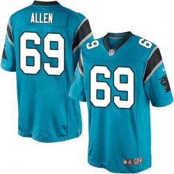 Nike Panthers #69 Jared Allen Blue Team Color Mens Stitched NFL Elite Jersey