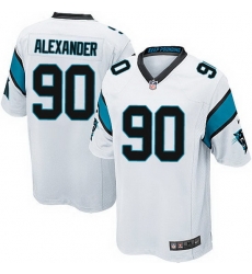 Nike Panthers #90 Frank Alexander White Team Color Mens Stitched NFL Elite Jersey Nike Panthers #90 Frank Alexander White Team Color Mens Stitched NFL Elite Jersey
