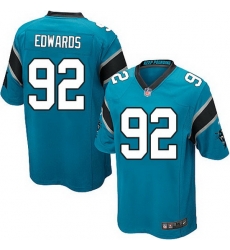 Nike Panthers #92 Dwan Edwards Blue Team Color Mens Stitched NFL Elite Jersey Nike Panthers #92 Dwan Edwards Blue Team Color Mens Stitched NFL Elite Jersey