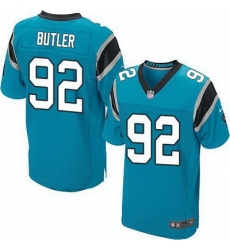 Nike Panthers #92 Vernon Butler Blue Alternate Mens Stitched NFL Elite Jersey Nike Panthers #92 Vernon Butler Blue Alternate Mens Stitched NFL Elite Jersey