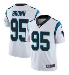 Nike Panthers 95 Derrick Brown White Men Stitched NFL Vapor Untouchable Limited Jersey Nike Panthers 95 Derrick Brown White Men Stitched NFL Vapor Untouchable Limited Jersey