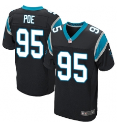 Nike Panthers #95 Dontari Poe Black Team Color Mens Stitched NFL Elite Jersey Nike Panthers #95 Dontari Poe Black Team Color Mens Stitched NFL Elite Jersey
