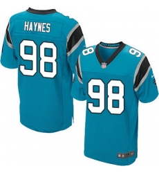 Nike Panthers #98 Marquis Haynes Blue Alternate Mens Stitched NFL Elite Jersey Nike Panthers #98 Marquis Haynes Blue Alternate Mens Stitched NFL Elite Jersey