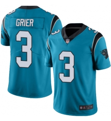 Panthers 3 Will Grier Blue Men Stitched Football Limited Rush Jersey Panthers 3 Will Grier Blue Men Stitched Football Limited Rush Jersey