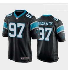 men yetur gross matos carolina panthers black game jersey men yetur gross matos carolina panthers black game jersey