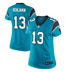 Nike Panthers #13 Kelvin Benjamin Blue Team Color Women Stitched NFL Jersey Nike Panthers #13 Kelvin Benjamin Blue Team Color Women Stitched NFL Jersey