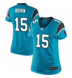 Nike Panthers #15 Jarrett Boykin Blue Team Color Women Stitched NFL Jersey Nike Panthers #15 Jarrett Boykin Blue Team Color Women Stitched NFL Jersey