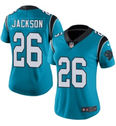 Nike Panthers #26 Donte Jackson Blue Womens Stitched NFL Limited Rush Jersey Nike Panthers #26 Donte Jackson Blue Womens Stitched NFL Limited Rush Jersey