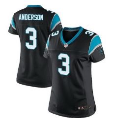 Nike Panthers #3 Derek Anderson Black Team Color Women Stitched NFL Jersey Nike Panthers #3 Derek Anderson Black Team Color Women Stitched NFL Jersey
