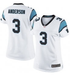 Nike Panthers #3 Derek Anderson White Team Color Women Stitched NFL Jersey Nike Panthers #3 Derek Anderson White Team Color Women Stitched NFL Jersey