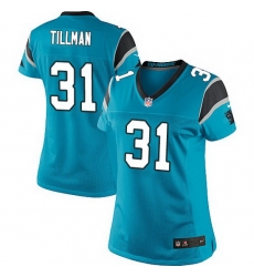 Nike Panthers #31 Charles Tillman Blue Team Color Women Stitched NFL Jersey Nike Panthers #31 Charles Tillman Blue Team Color Women Stitched NFL Jersey