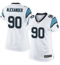 Nike Panthers #90 Frank Alexander White Team Color Women Stitched NFL Jersey Nike Panthers #90 Frank Alexander White Team Color Women Stitched NFL Jersey
