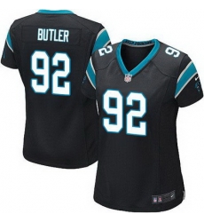 Nike Panthers #92 Vernon Butler Black Team Color Womens Stitched NFL Elite Jersey Nike Panthers #92 Vernon Butler Black Team Color Womens Stitched NFL Elite Jersey
