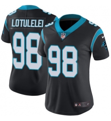 Nike Panthers #98 Star Lotulelei Black Team Color Womens Stitched NFL Vapor Untouchable Limited Jersey Nike Panthers #98 Star Lotulelei Black Team Color Womens Stitched NFL Vapor Untouchable Limited Jersey