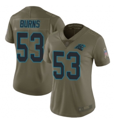 Panthers 53 Brian Burns Olive Women Stitched Football Limited 2017 Salute to Service Jersey Panthers 53 Brian Burns Olive Women Stitched Football Limited 2017 Salute to Service Jersey