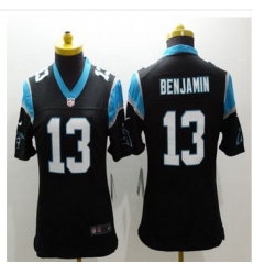 Women New Panthers #13 Kelvin Benjamin Black Team Color Stitched NFL Limited Jersey Women New Panthers #13 Kelvin Benjamin Black Team Color Stitched NFL Limited Jersey