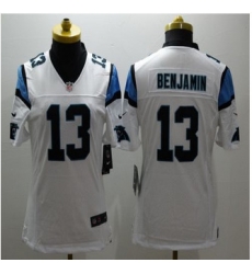 Women New Panthers #13 Kelvin Benjamin White Stitched NFL Limited Jersey Women New Panthers #13 Kelvin Benjamin White Stitched NFL Limited Jersey