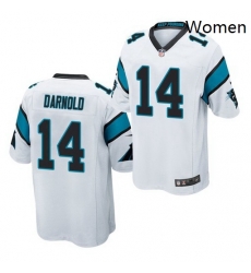 Women Nike Carolina Panthers 14 Sam Darnold White Vapor Limited Jersey Women Nike Carolina Panthers 14 Sam Darnold White Vapor Limited Jersey