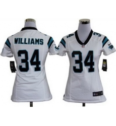 Women Nike Carolina Panthers #34 DeAngelo Williams White Nike NFL Jerseys Women Nike Carolina Panthers #34 DeAngelo Williams White Nike NFL Jerseys