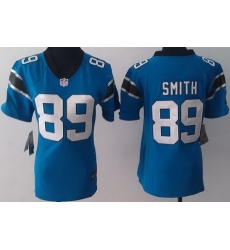 Women Nike Carolina Panthers 89 Steve Smith Blue NFL Jerseys Women Nike Carolina Panthers 89 Steve Smith Blue NFL Jerseys