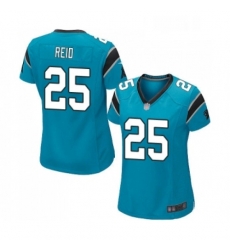 Womens Carolina Panthers 25 Eric Reid Game Blue Alternate Football Jersey Womens Carolina Panthers 25 Eric Reid Game Blue Alternate Football Jersey