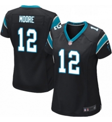 Womens Nike Carolina Panthers 12 DJ Moore Game Black Team Color NFL Jersey Womens Nike Carolina Panthers 12 DJ Moore Game Black Team Color NFL Jersey