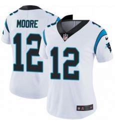 Womens Nike Carolina Panthers 12 DJ Moore White Vapor Untouchable Limited Player NFL Jersey Womens Nike Carolina Panthers 12 DJ Moore White Vapor Untouchable Limited Player NFL Jersey