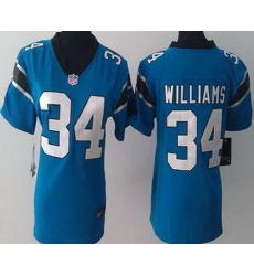 Womens Nike Carolina Panthers 34 DeAngelo Williams Blue Game Team NFL Jersey Womens Nike Carolina Panthers 34 DeAngelo Williams Blue Game Team NFL Jersey