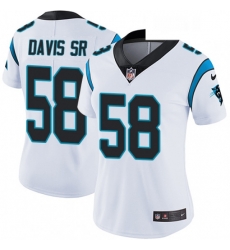 Womens Nike Carolina Panthers 58 Thomas Davis White Vapor Untouchable Limited Player NFL Jersey Womens Nike Carolina Panthers 58 Thomas Davis White Vapor Untouchable Limited Player NFL Jersey