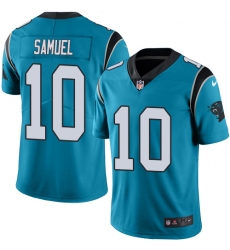Nike Panthers #10 Curtis Samuel Blue Youth Stitched NFL Limited Rush Jersey Nike Panthers #10 Curtis Samuel Blue Youth Stitched NFL Limited Rush Jersey