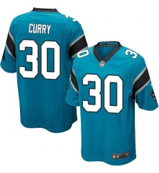 Nike Panthers #30 Stephen Curry Blue Alternate Youth Stitched NFL Elite Jersey Nike Panthers #30 Stephen Curry Blue Alternate Youth Stitched NFL Elite Jersey