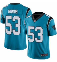 Panthers 53 Brian Burns Blue Youth Stitched Football Limited Rush Jersey Panthers 53 Brian Burns Blue Youth Stitched Football Limited Rush Jersey