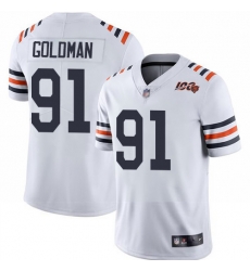 Bears 91 Eddie Goldman White Alternate Men Stitched Football Vapor Untouchable Limited 100th Season Jersey Bears 91 Eddie Goldman White Alternate Men Stitched Football Vapor Untouchable Limited 100th Season Jersey