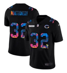 Chicago Bears 32 David Montgomery Men Nike Multi Color Black 2020 NFL Crucial Catch Vapor Untouchable Limited Jersey Chicago Bears 32 David Montgomery Men Nike Multi Color Black 2020 NFL Crucial Catch Vapor Untouchable Limited Jersey