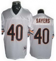 Chicago Bears 40 Gale Sayers Throwback White Jersey Small Number Chicago Bears 40 Gale Sayers Throwback White Jersey Small Number