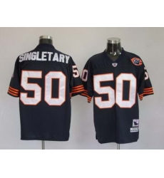 Chicago Bears 50 SINGLETARY blue throwback Jerseys Chicago Bears 50 SINGLETARY blue throwback Jerseys